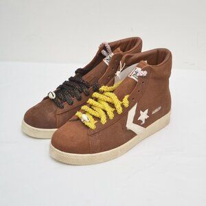CONVERSE X BARRIER Pro Suede Leather Monks Robe Hi Top Shoes Men's Brown Men's 8